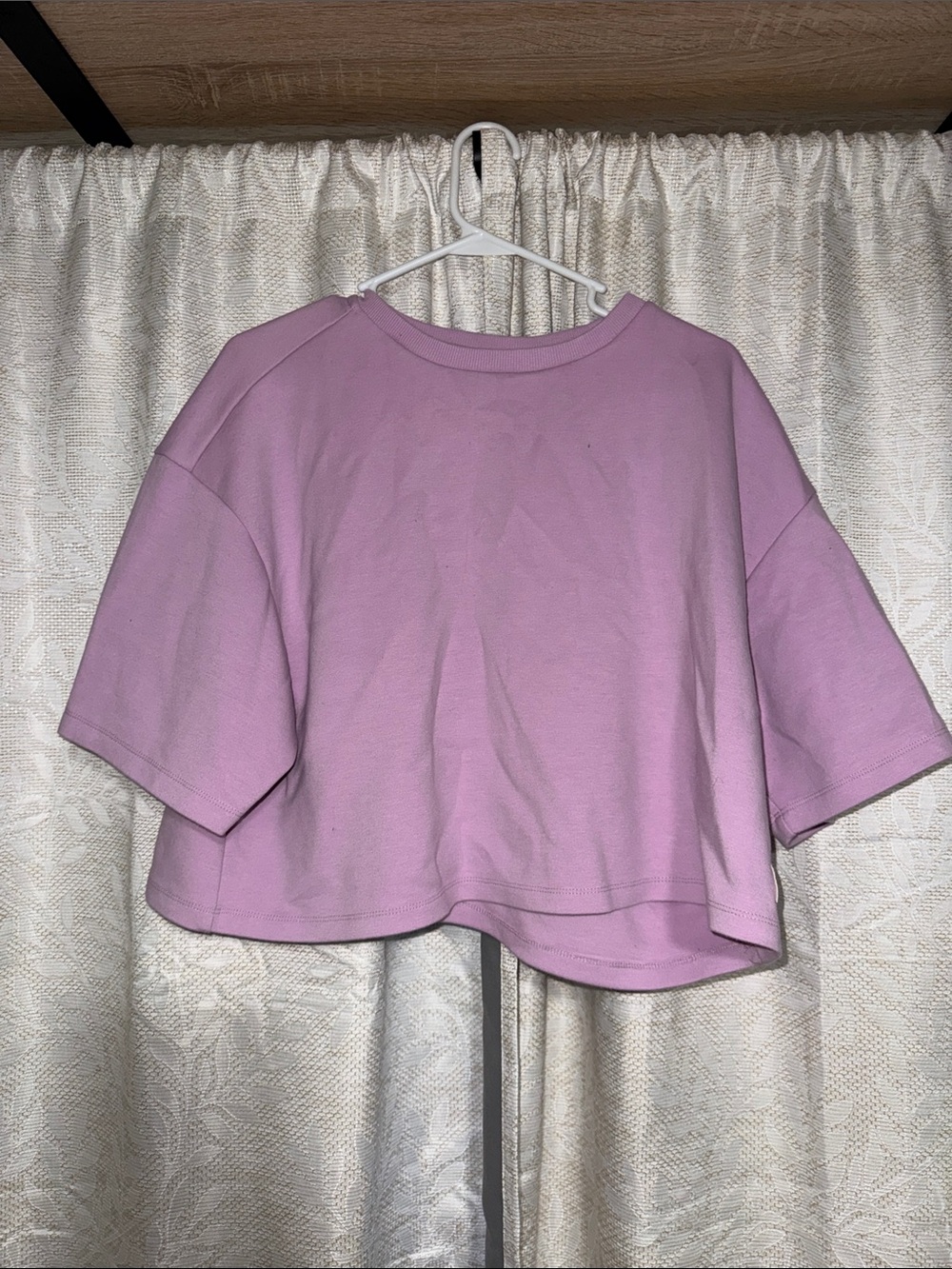 Lee Lavender Cropped Boxy Tee